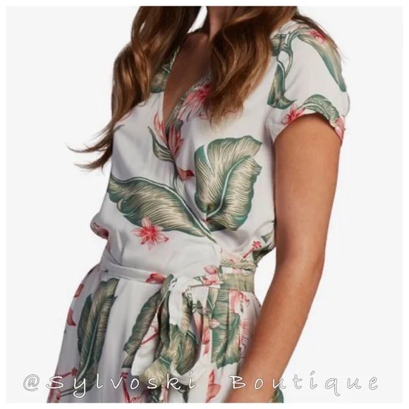 🔥ROXY Summer On Top Short Sleeve Dress NWT - Picture 3 of 5